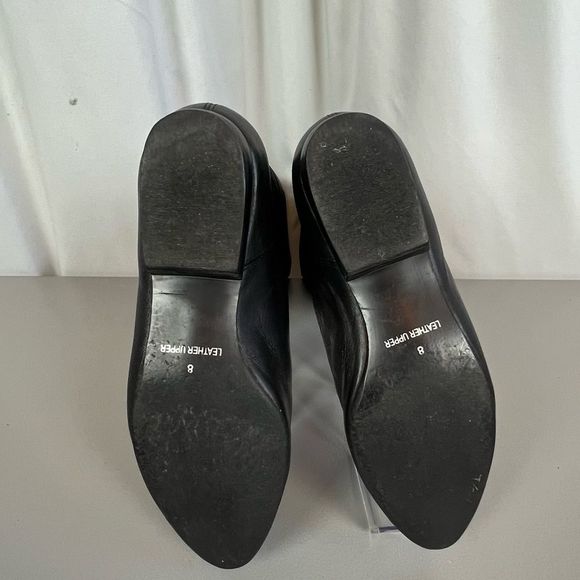 SOLD                POUR LA VICTORIE WOMENS KNEE HIGH LEATHER BOOTS BLACK SIZE 8 - Picture 5 of 8